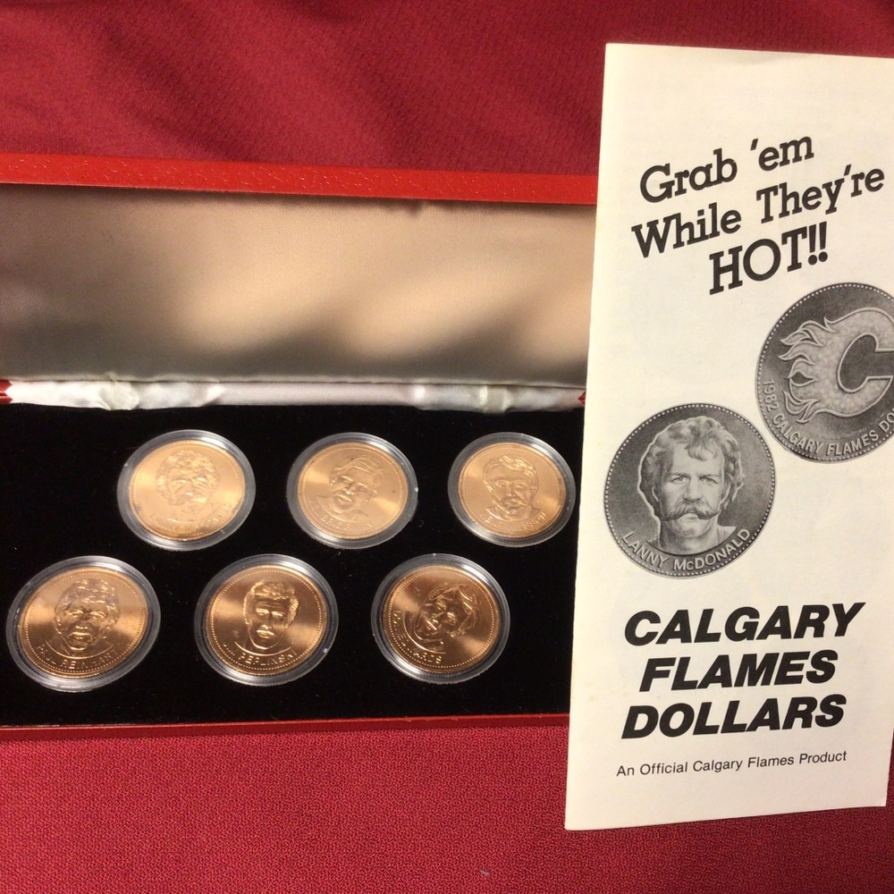 CALGARY FLAMES 1982 coin set